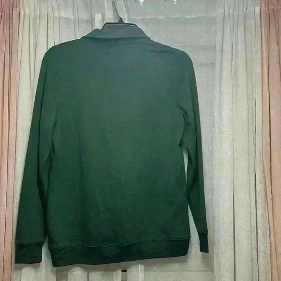 NWT Croft & Borrow 1/4 Zip Polo Long Sleeve Dk Green Small. item# W - Picture 5 of 5